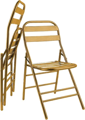 Vista 8 de 2 sillas plegables de acero inoxidable 304, sillas de césped plegables, sillas portátiles para adultos, ahorra espacio, para eventos, oficina, boda