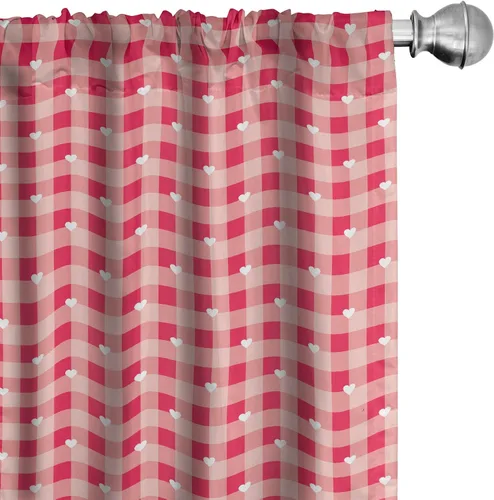 Vista 37 de Lunarable Cortinas para ventana para mascotas, divertidos personajes de gatos, estilo artístico, gatitos juguetones, animales peludos, decoración