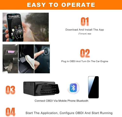 Vista 3 de Escáner Bluetooth OBD2 para automóvil, herramienta de escaneo OBDII inalámbrico, lector de código de diagnóstico de motor automático, probador