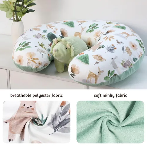 Vista 3 de Funda de almohada de lactancia, 1 unidad, funda de almohada de lactancia extraíble para almohadas de lactancia, funda súper suave y cómoda