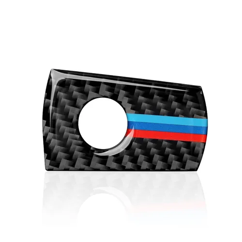 Vista 9 de Adhesivo de caja de guantes de coche, caja de almacenamiento con acabado de fibra de carbono, compatible con accesorios BMW F30 F31 F34 3GT F32 F33