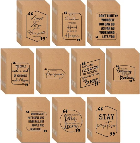 Vista 11 de Fulmoon - 30 cuadernos pequeños inspiradores a granel, cuadernos de bolsillo motivacionales para mujeres, regalos de afirmación de profesores, a