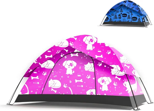 Vista 9 de KidzAdventure - Tienda de campaña 2 en 1 para niños, tienda de campaña para niños, tienda de campaña para niños de 1 a 2 personas, tienda de campaña