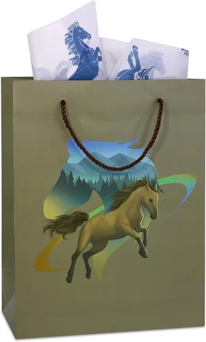 Vista 20 de DolliBu Alien - Bolsa de regalo grande con papel de seda y asas, 13 pulgadas