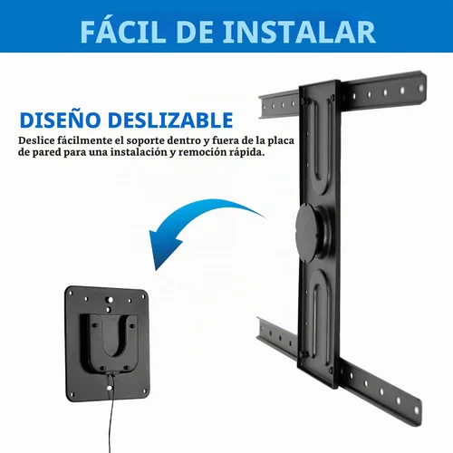 Vista 4 de Mount-It! Soporte de pared giratorio de horizontal a vertical para TV Soporte de TV vertical empotrado con rotación de 360 grados Se adapta a
