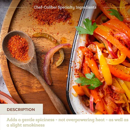 Vista 3 de Fresh & Wild Piement d'Espelette - Chili Pepper Powder Todo natural, vegano, sin gluten Para cocinar con pollo, salchichas/salami, mariscos