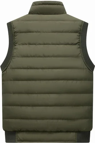 Vista 60 de Msmsse Chalecos de invierno para hombre, con forro polar, acolchado, casual, sin mangas