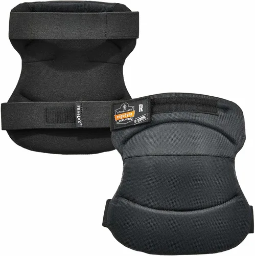 Vista 8 de Ergodyne Rodilleras ProFlex 230 Soft Cap, Cierre de Hebilla, Negro