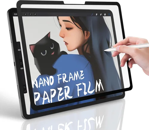Vista 7 de Protector de pantalla de papel, 11 pulgadas, protector de pantalla magnético mate para iPad Air6/7 2024/2025, antirreflejo, desmontable