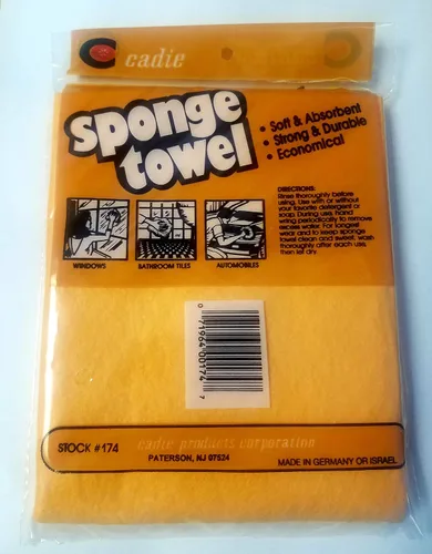 Vista 2 de Toalla de esponja – Paño suave y absorbente para secar, limpiar y limpiar el fregadero de tu cocina, utensilios, artículos del hogar Limpiador
