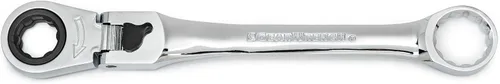 Vista 6 de GEARWRENCH Juego de herramientas de cinturón serpentino de 15 piezas con llave de trinquete de cabeza flexible de bloqueo - 89000