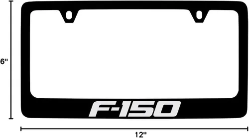 Vista 6 de Ford Marco para matrícula F-150 (2 agujeros/latón, negro/ancho)