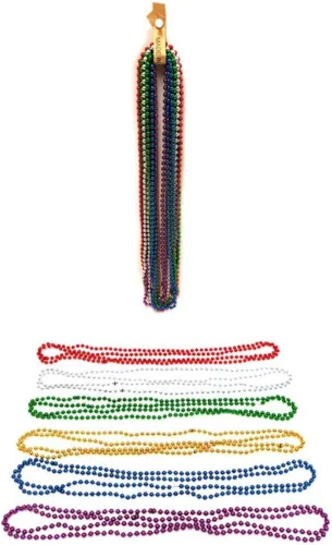 Vista 6 de Dondor Enterprises Collares metálicos festivos con cuentas