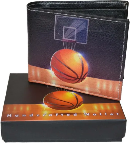 Vista 7 de Leatherboss - Aro de baloncesto impreso para piso de madera dura, plegable, para tarjetas de crédito, con caja de regalo, multicolor, Multicolorido