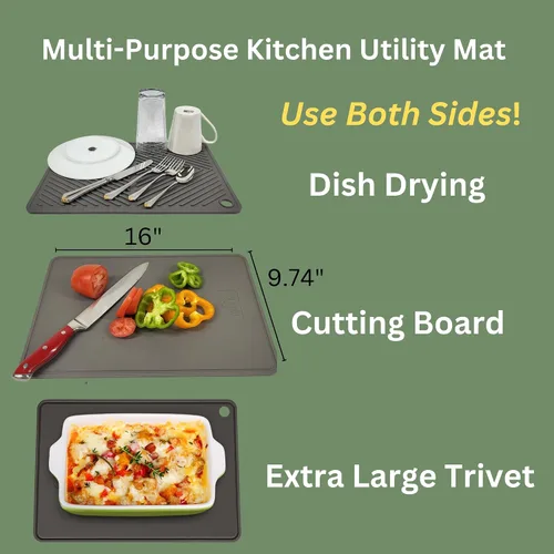 Vista 5 de Juego completo de utensilios de cocina – Utensilios de silicona y madera, soporte para cucharas, soporte para utensilios, alfombrillas