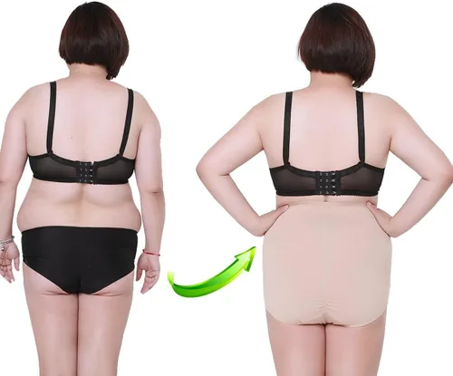 Vista 4 de Max shape Panty de cintura alta para mujer, con control de abdomen, tallas grandes