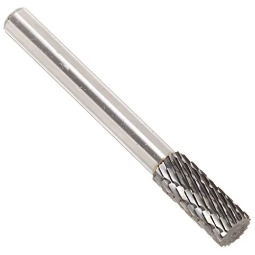 Vista 26 de Drill America SA-1 Rebaba de carburo/lima giratoria cilíndrica de doble corte para amoladora de troquel de 1/4" de diámetro x 5/8" de longitud