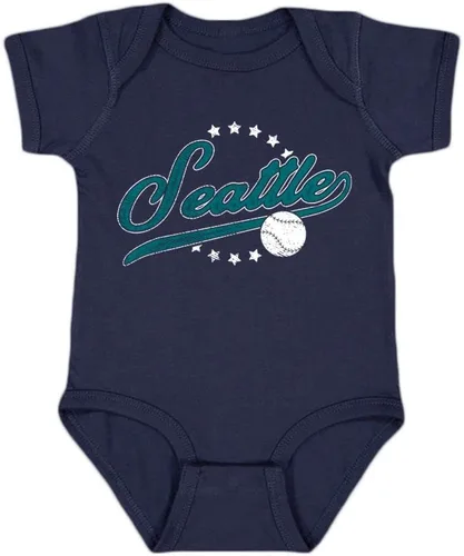 Vista 33 de Body para niños de estilo retro vintage para fanáticos del béisbol Arizona - Negro