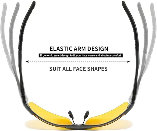 Vista 4 de Gafas de sol deportivas fotocromáticas polarizadas UV400 para hombre