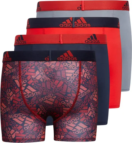 Vista 3 de adidas Kids-Boy's Performance Boxer Briefs Underwear (4-Pack)