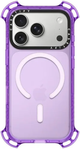 Vista 27 de CASETiFY Funda Bounce para iPhone 16 Pro [a prueba de golpes, 21.3 pies, protección contra caídas de grado militar 6X, compatible con Magsafe] Azul