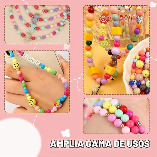 Vista 6 de BONNY BOXX 2000 piezas 4 mm cuentas redondas de acrílico de zafiro suave, bolas de plástico de chicle de burbujas, cuentas gruesas de bolas de Azul