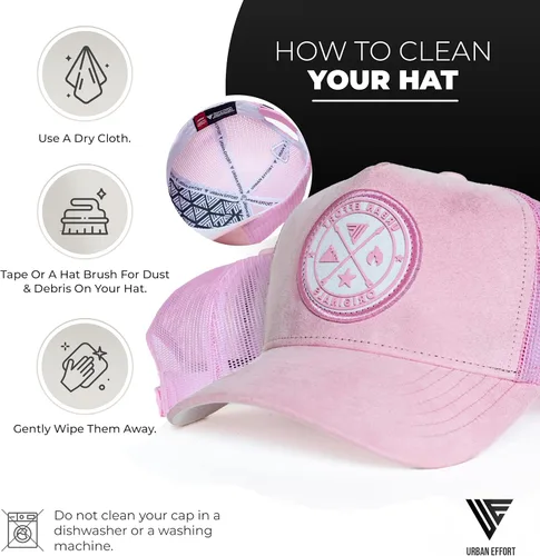Vista 75 de Urban Effort Gorra trasera de malla, para hombres y mujeres, gorra de béisbol de 5 paneles, gran cierre a presión para caza y senderismo