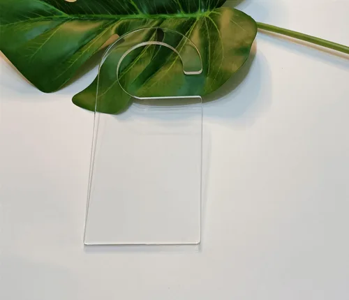 Vista 5 de 5 perchas acrílicas en blanco, colgador personalizado para niños, divisor de ropa acrílico liso para bricolaje, organizador de armario para niños