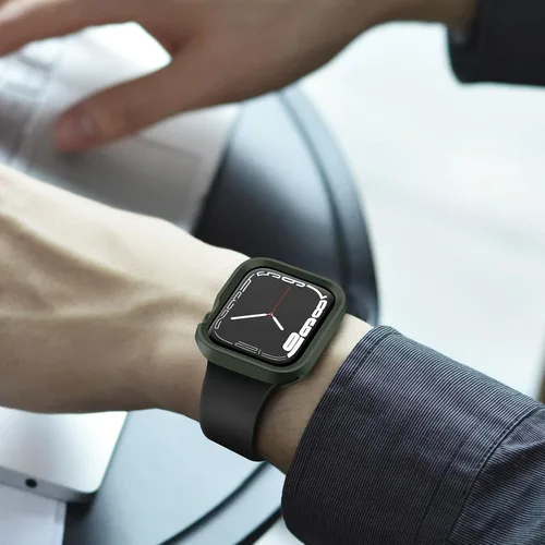 Vista 7 de Estuche Resistente Compatible con Apple Watch Case 41mm 40mm Series 9/8/7/6/5/4/SE3/2/1, Funda Protectora Amortiguadora de TPU Flexible y Suave