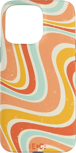 Vista 31 de Retro Groovy Liquid Swirl Hippie 70's 80's Psychedelic Phone Case para iPhone 17
