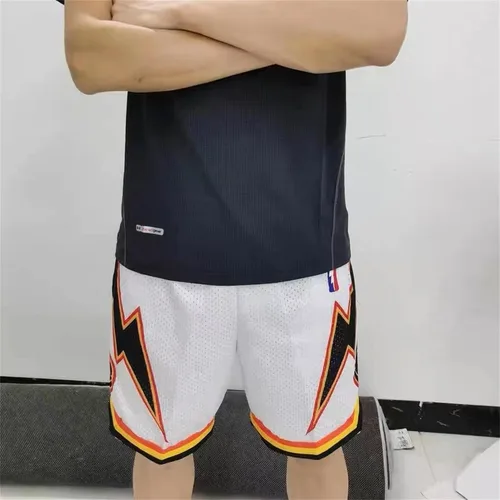 Vista 8 de BOOMLEMON Pantalones cortos de baloncesto para hombre, pantalones cortos de entrenamiento de gimnasio, pantalones cortos deportivos de malla