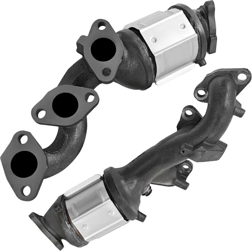 Vista 2 de JT Convertidor catalítico compatible con Nissan Frontier/Xterra 2002 2003 2004 3.3L V6 2 piezas (compatible con EPA)