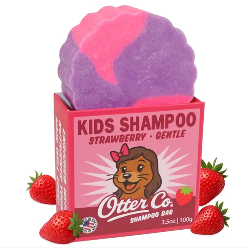 Vista 11 de Otter co. Kids Gentle Birthday Cake - Champú para niños pequeños sin lágrimas, sin sulfatos y no tóxico, fabricado con ingredientes orgánicos