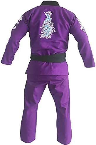 Vista 3 de FLUORY BJJ Gi - Traje de Jiu Jitsu brasileño para hombre, kimonos BJJ Uniforme
