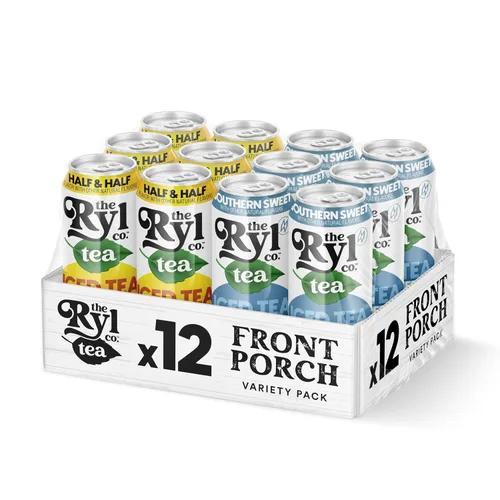 Vista 19 de Ryl Té Helado, Té Cítrico Verde, Súper Mezcla Antioxidante, Sin Azúcar, Bajo en Carbohidratos, Cero Calorías - 16.0 Fl Oz (Paquete de 12)