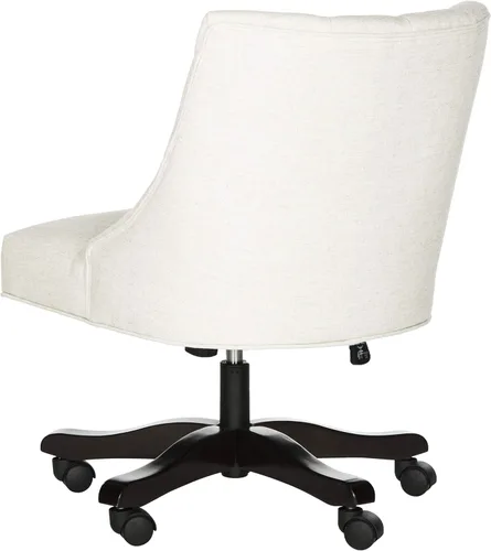 Vista 7 de Safavieh Mercer Collection Soho - Silla de escritorio giratoria de lino color crema claro