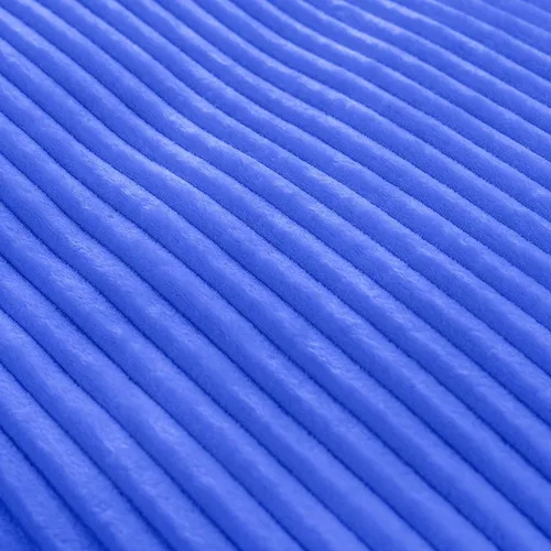 Vista 6 de Vessia Manta de Franela de Forro Polar para Sillón, Sofá, Cama, Manta Azul a Rayas de 300GSM para Adultos y Niños, Súper Suave, Cálida, Acogedora