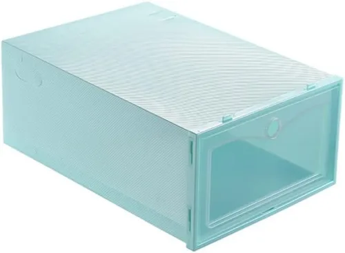 Vista 8 de Ochine Caja de almacenamiento de zapatos transparente apilable cajas de zapatos de plástico organizador de zapatos tipo cajón apertura frontal