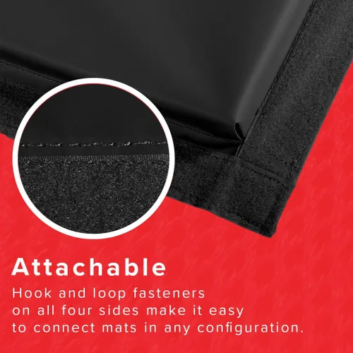 Vista 3 de We Sell Mats - Tapete personal de 4 pies x 8 pies x 2 pulgadas para fitness y ejercicio en casa, liviano y plegable para transportar – Tapete