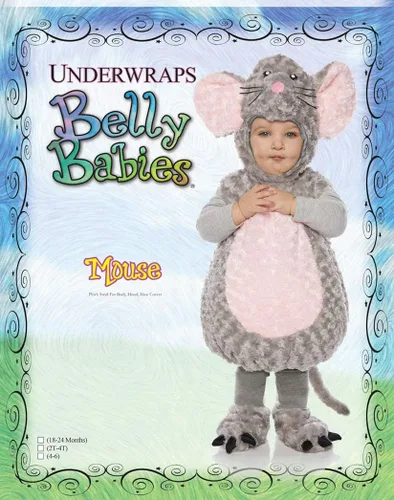 Vista 3 de UNDERWRAPS Disfraz unisex de felpa para bebé para bebé color gris talla M de EE UU Gris