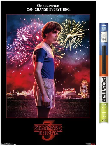 Vista 18 de Trends International Netflix Stranger Things: Season 3 - Póster de pared de Will Wall, 14.725 x 22.375 pulgadas, versión enmarcada de madera
