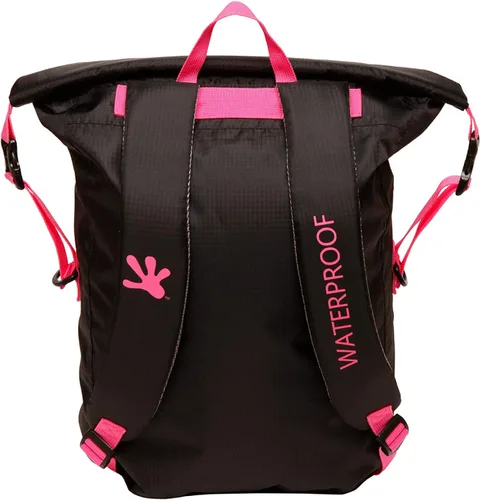 Vista 2 de geckobrands Mochila impermeable de 30 litros, Negro Rosa, 30 L, Mochila impermeable 30l
