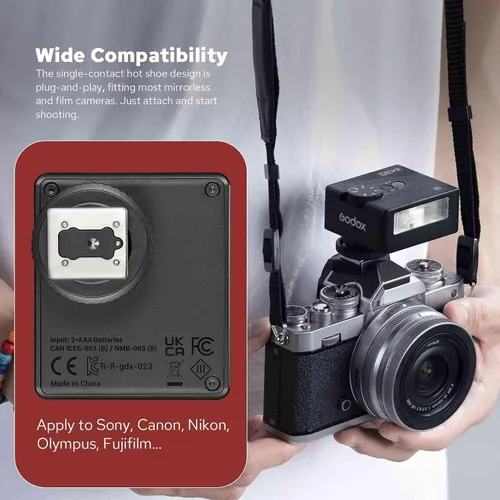 Vista 10 de Godox iM30 Mini Flash para Canon/Sony/Fujifilm/Nikon/Panasonic/Olympus