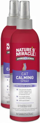 Vista 3 de Aerosol calmante, fórmula para reducción de estrés de Nature´s Miracle Just for Cats, 8 onzas (P-5780)