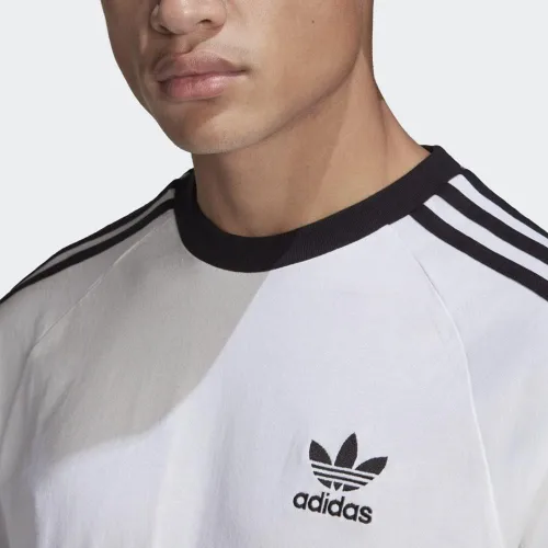 Vista 9 de adidas Originals Camiseta de manga larga con 3 rayas para hombre