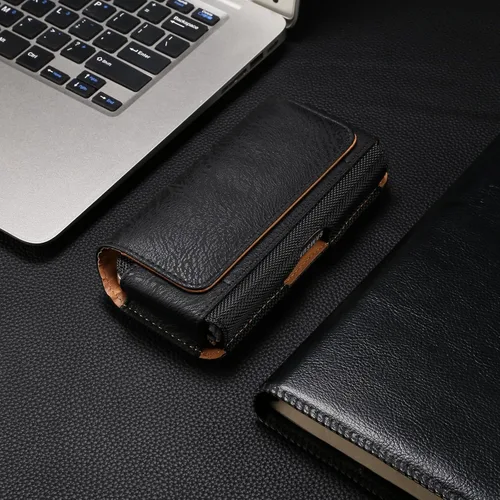 Vista 4 de Funda de cuero prémium para teléfono Honor Magic V/V2/Magic VS, funda con clip para Samsung Galaxy Z Fold5, Galaxy Z Fold 4 5G (2022)/3 5G (2021)
