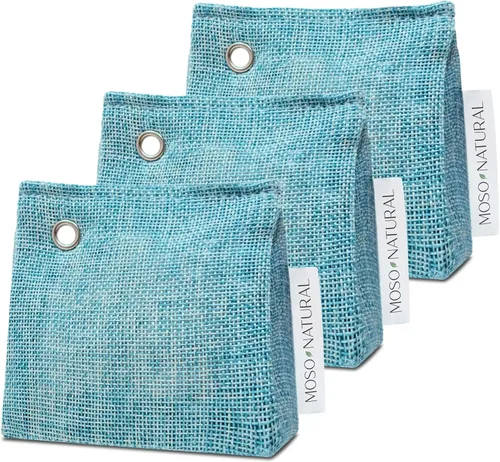 Vista 9 de Bolsa purificadora de aire, 2.64 onzas, de la marca Moso Natural, Azul, 2