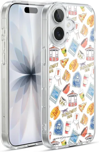 Vista 144 de Head Case Designs Gilmore - Funda negra a prueba de golpes con diseño de dibujos animados para niñas con licencia