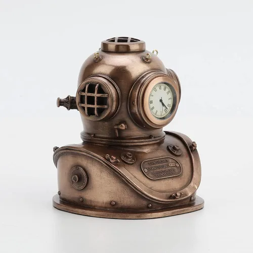 Vista 3 de Veronese Design Casco de buceo clásico de 5 1/4 pulgadas, estatua de regalos de estatua de Steampunk
