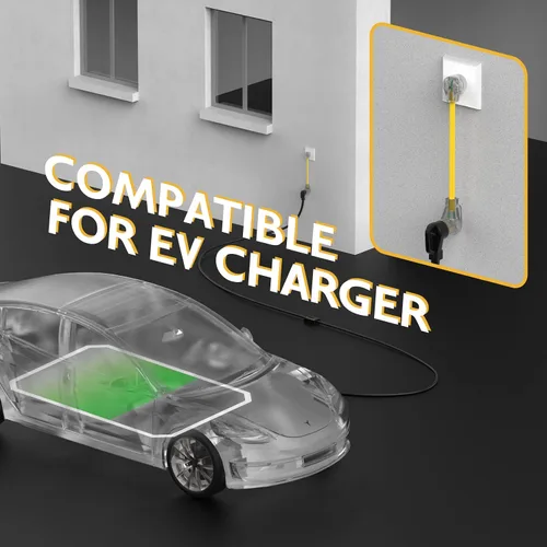Vista 5 de TOOLIOM 30A NEMA 10-30P a 14-50R Adaptador de cargador EV, 125/250V